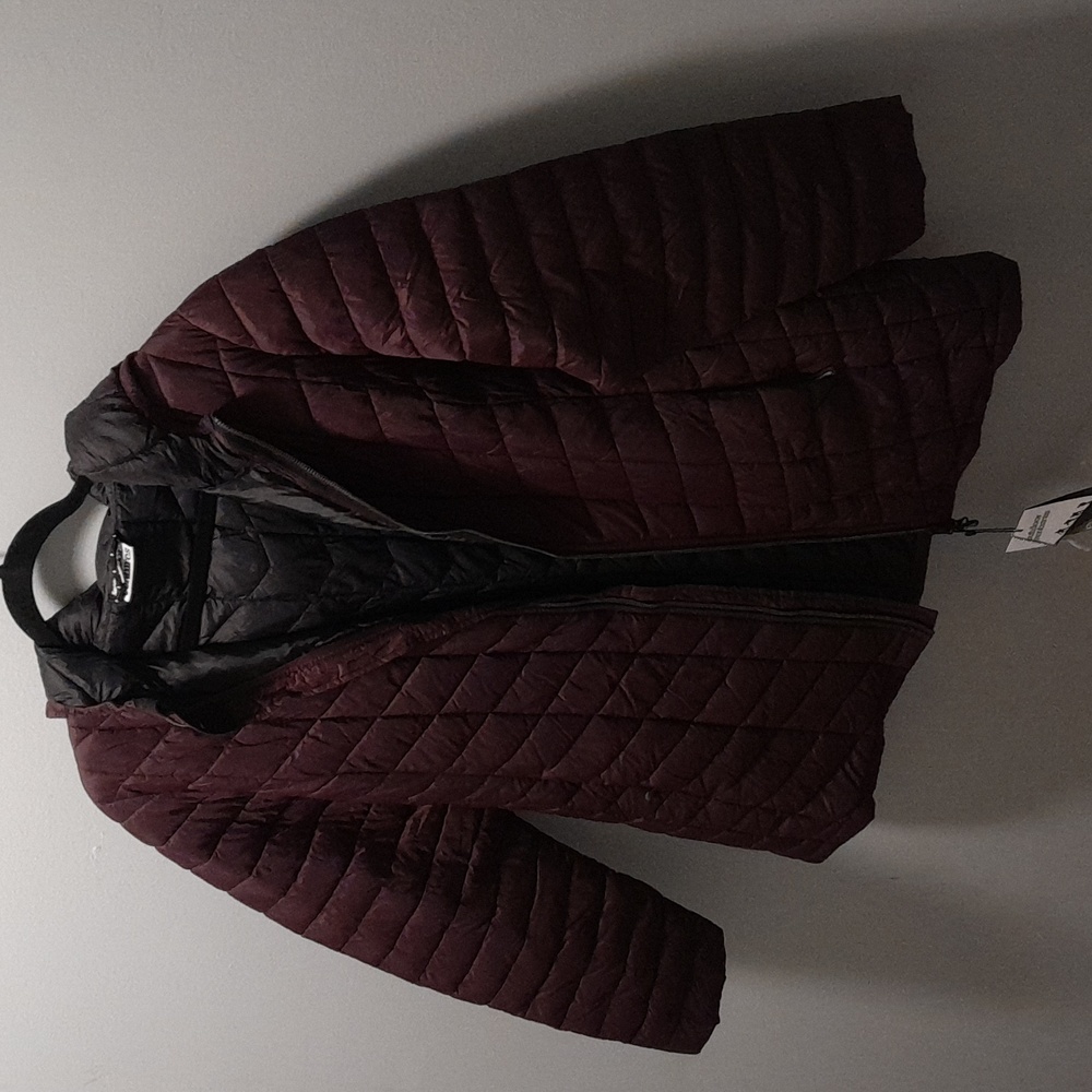 Outdoor Ventures Puffer Coat, XL, Dark Purple, Black Lining. Warm, NWT
